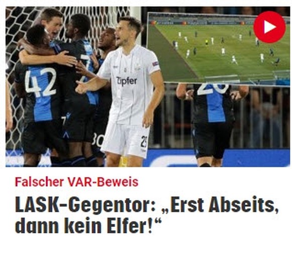 “Skandaltor!” In Oostenrijk zijn ze niet te spreken over de penalty van Club Brugge