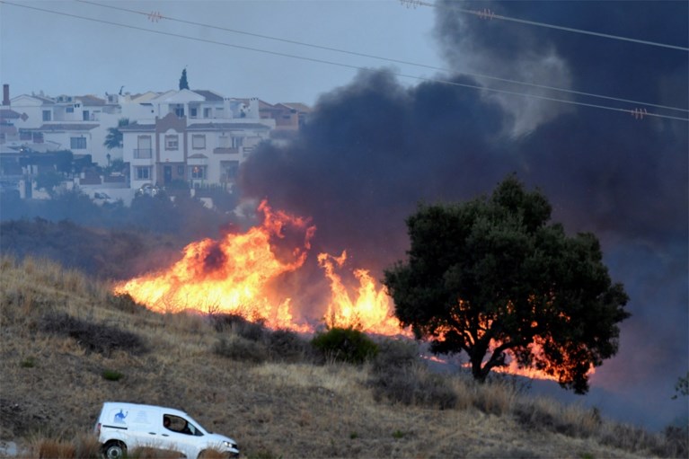 Bosbranden bij populair toeristenoord in Marbella: toeristen geëvacueerd voor enorme vuurzee