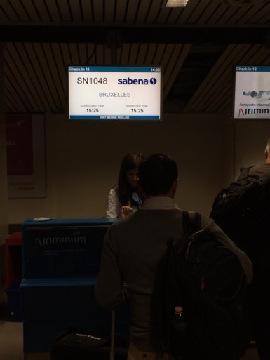 Vlogen Rode Duivels met Sabena naar Brussel? Foutje op luchthaven van Rimini