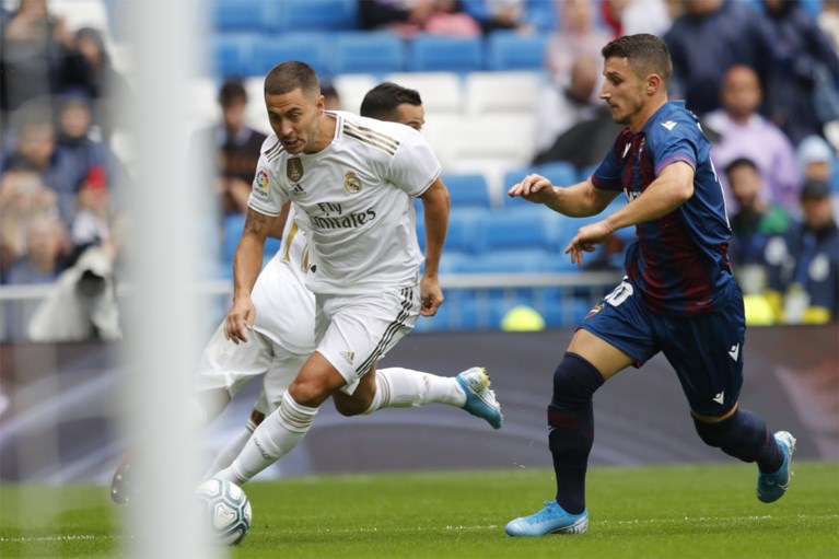 Eden Hazard speelt eerste minuten voor Real Madrid, maar Courtois is de held met ultieme redding