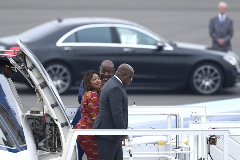 Congolese president Tshisekedi aangekomen in België