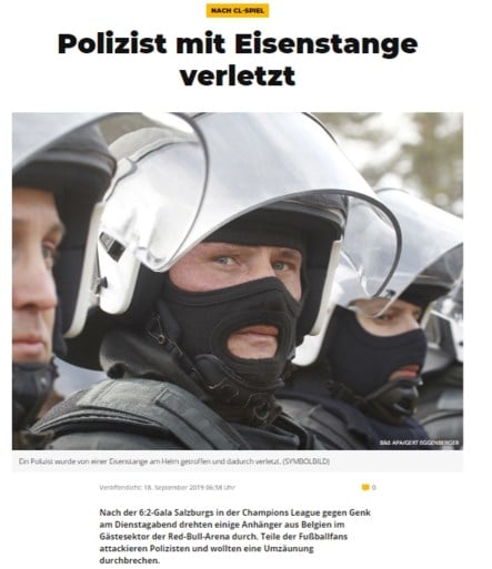 ‘Opgesloten’ Genkse fans gaan na nederlaag confrontatie aan met politie