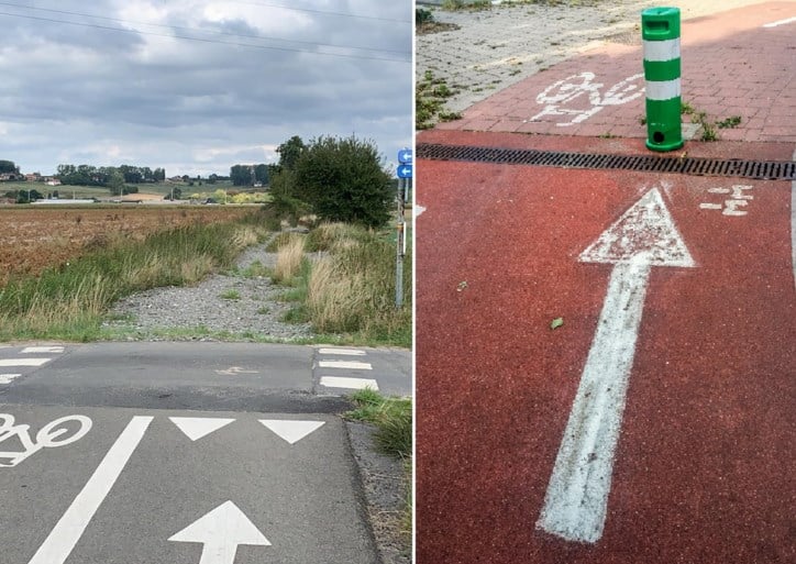 Dit komt een fietser in Vlaanderen allemaal tegen: is het ook zo erg in jouw gemeente?