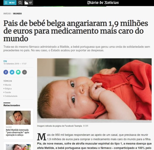 Inzameling voor Pia is wereldnieuws: “Ongelooflijke solidariteit voor kleine baby”