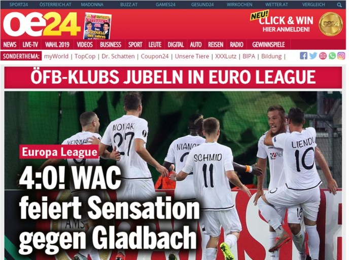 Van “Euro-Schande” tot “Wunder”: piepkleine debutant zorgt voor meest opmerkelijke overwinning in de Europa League