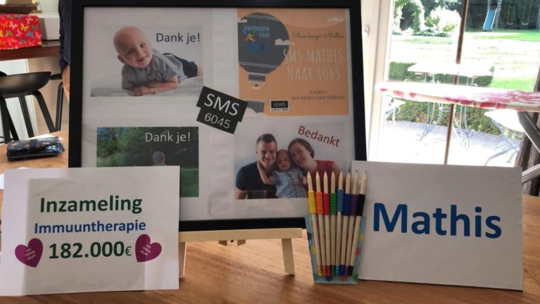 Ouders van ernstig zieke peuter Mathis hopen zoontje te redden met sms-actie