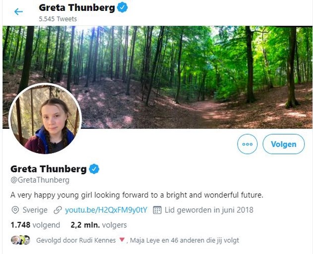 Greta Thunberg geeft Trump lik op stuk op Twitter