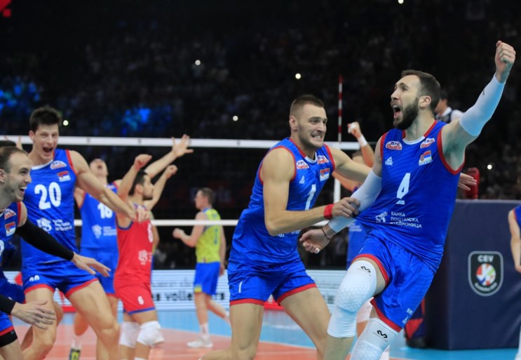 Servië pakt derde Europese titel in het volleybal