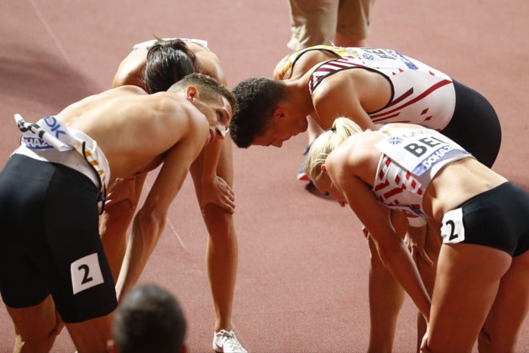 Geen medaille voor gemengde 4x400m-ploeg, die tevreden moet zijn met een zesde plaats op WK atletiek