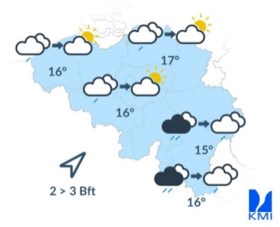 Zwaarbewolkt met kans op buien