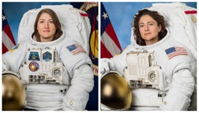 Trump blundert tijdens gesprek met vrouwelijke astronauten, en die laten dat niet zomaar passeren