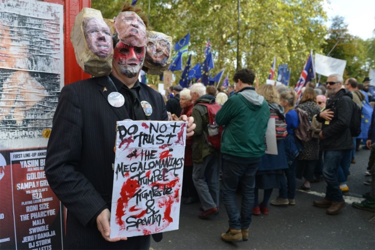 “Miljoen mensen op straat tegen Brexit”