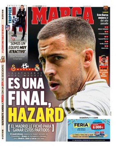 Eden Hazard meteen van roze wolk gerukt bij Real Madrid: alle druk op zijn schouders wanneer hij vliegtuig opstapt