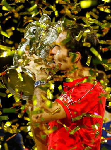 Roger Federer is voor de tiende keer aan het feest in eigen Bazel
