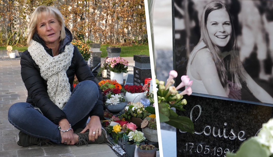 Marijke bezoekt graf van haar verongelukte dochter Louise: “Ga iemand die een kind verloren heeft zeker niet uit de weg”