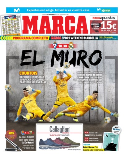 Wat statistieken (en een nakend record) al niet kunnen doen: plots is Thibaut Courtois “El Muro” in Spanje