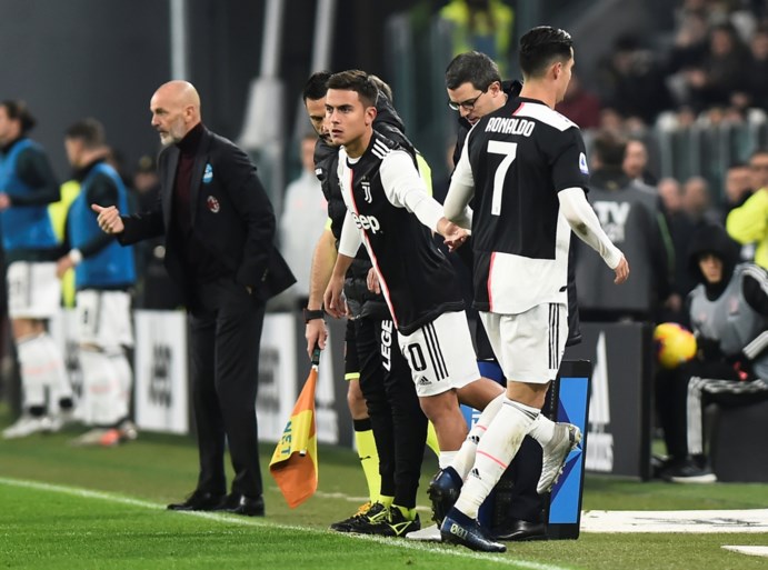 Boze Cristiano Ronaldo verlaat stadion na vroege wissel, vervanger Paul Dybala kroont zich tot matchwinnaar
