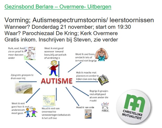 Gezinsbond organiseert voordracht over leerstoornissen