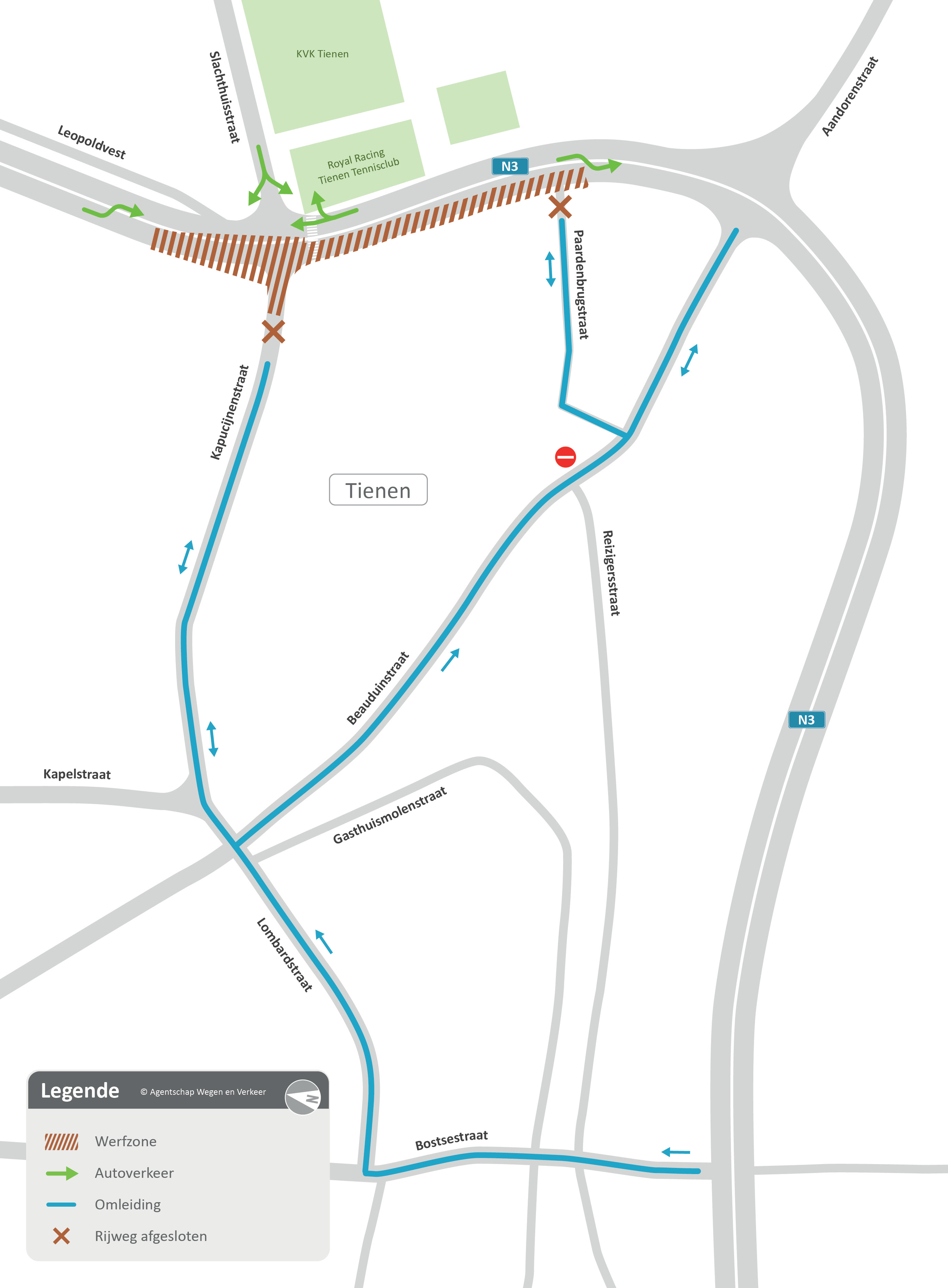 Bergévest/Paardenbrugstraat afgewerkt tegen midden maart 2020