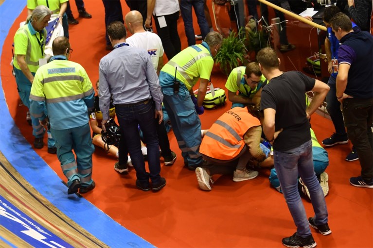 Ook vriendin Gerben Thijssen komt ten val tijdens Zesdaagse van Gent