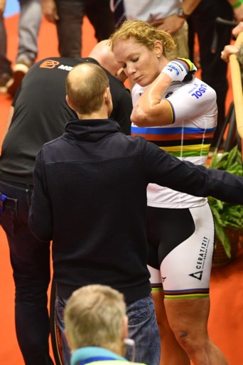 Ook vriendin Gerben Thijssen komt ten val tijdens Zesdaagse van Gent