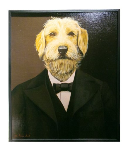 Laurent krijgt hondenschilderij maar heeft ook tijd voor Delphine Boël