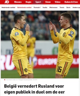 Buitenlandse pers kijkt met grote ogen naar sterke Rode Duivels: “Sprankelend voetbal, één van de favorieten voor het EK”