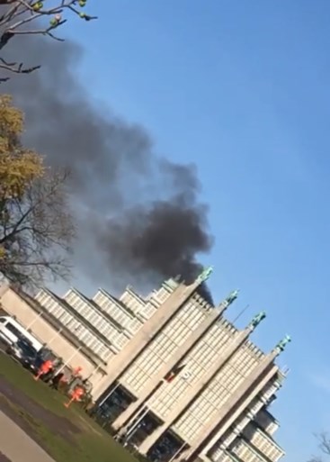 Brand in Paleis 5 op de Heizel: arbeiders probeerden zelf te blussen