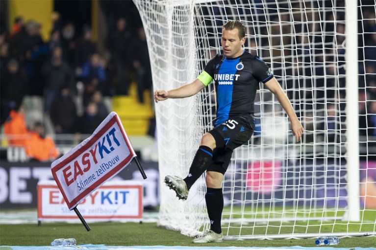 Club Brugge dankt Hans Vanaken, die enige doelpunt scoort tegen Moeskroen maar ook penalty mist