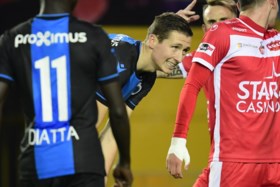 Club Brugge dankt Hans Vanaken, die enige doelpunt scoort tegen Moeskroen maar ook penalty mist