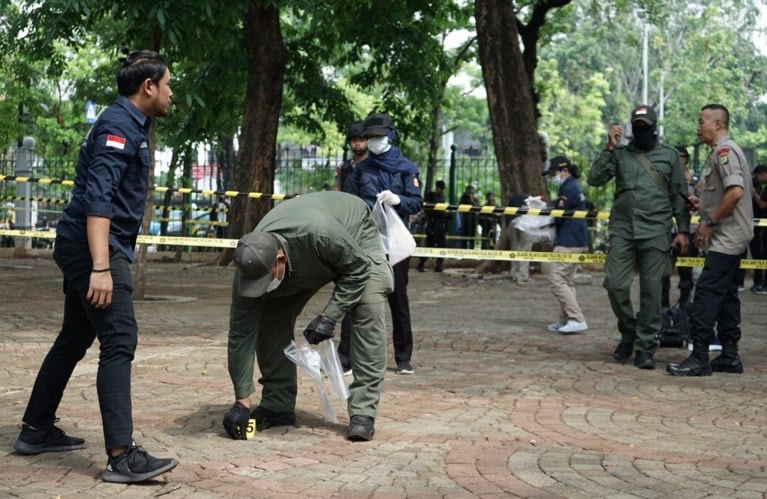 Twee soldaten gewond door granaatexplosie in Jakarta