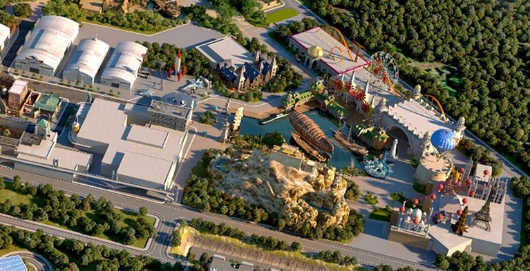 Gigantisch attractiepark opent over vijf jaar de deuren: kijk nu al even rond