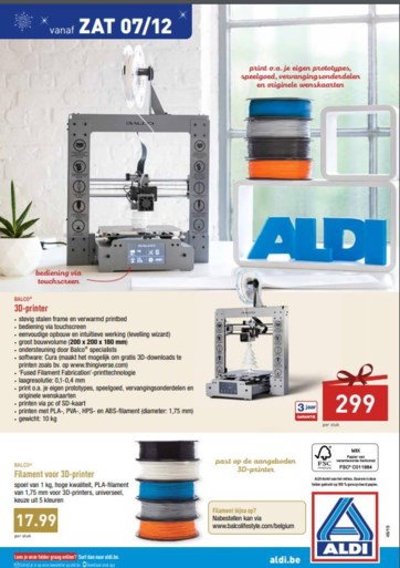 Aldi Verkoopt 3d Printer Voor 299 Euro Een Goeie Deal En K