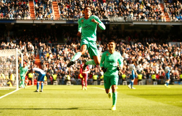 Thibaut Courtois opnieuw tussen de palen bij Real Madrid, dat tegen Espanyol vierde competitiezege op rij boekt