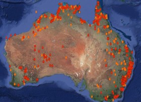 Sydney gehuld in dikke rook