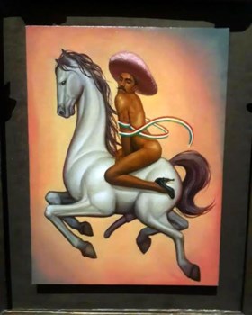 Schilderij met ‘gay’-versie van Mexicaanse volksheld Zapata wekt woede: fans en familie bestormen museum
