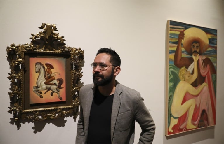 Schilderij met ‘gay’-versie van Mexicaanse volksheld Zapata wekt woede: fans en familie bestormen museum