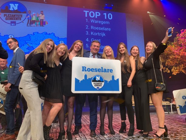 Roeselare uitgeroepen tot tweede ‘Plezantste Gemeente’ van Vlaanderen