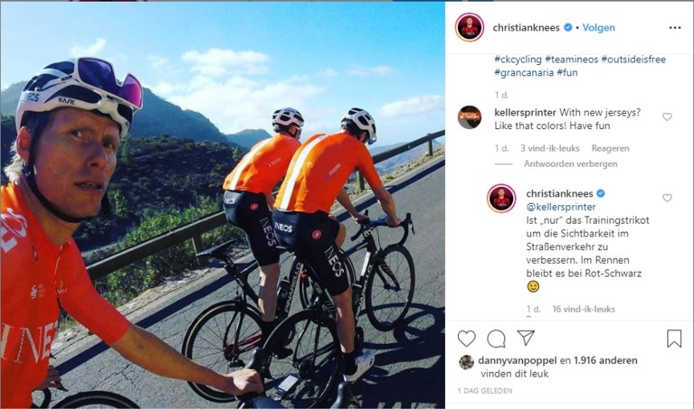 Soms is het antwoord simpel: Froome en co trainen in het oranje om… beter zichtbaar te zijn