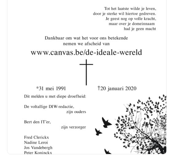 Merkwaardig: Canvas heeft geen website meer