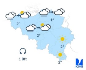 Grijs, grijs en nog eens grijs: pas in de namiddag enkele opklaringen