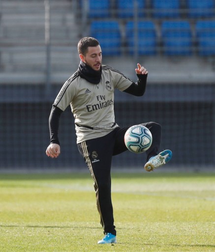 Goed nieuws voor Real Madrid: Eden Hazard traint opnieuw met de bal
