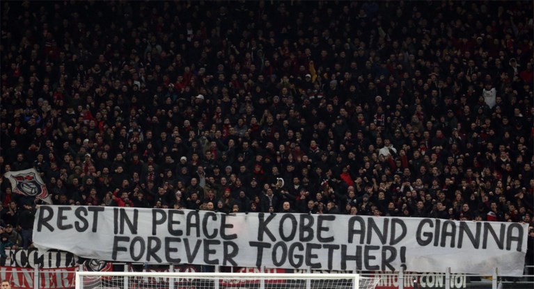 San Siro brengt hulde aan overleden Kobe Bryant