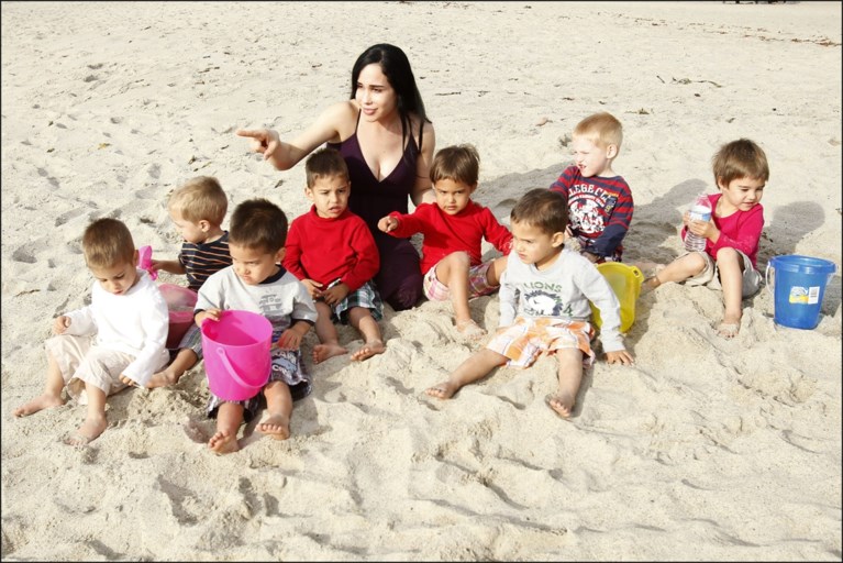 Octomom toont foto van haar ondertussen elfjarige achtling