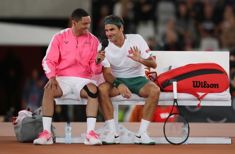 Roger Federer en Rafael Nadal krijgen recordaantal toeschouwers bijeen in wedstrijd voor goede doel
