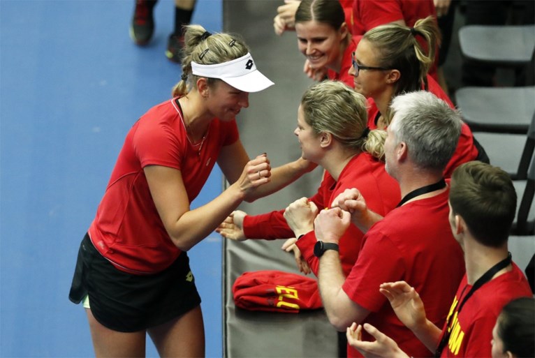Elise Mertens brengt België op 2-1 tegen Kazachstan, winst in Fed Cup wenkt