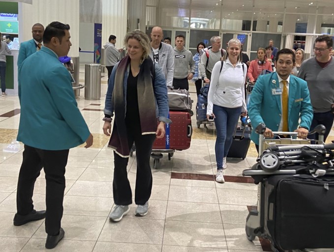 Kim Clijsters traint eerste keer in Dubai voor comeback