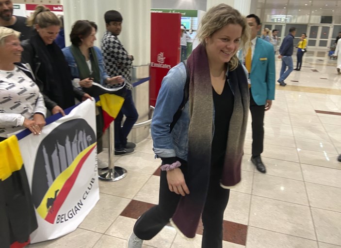 Kim Clijsters traint eerste keer in Dubai voor comeback