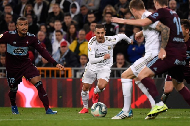 Eden Hazard keert terug met uitgelokte penalty en vinnige acties, maar Real Madrid geraakt toch niet voorbij laagvlieger