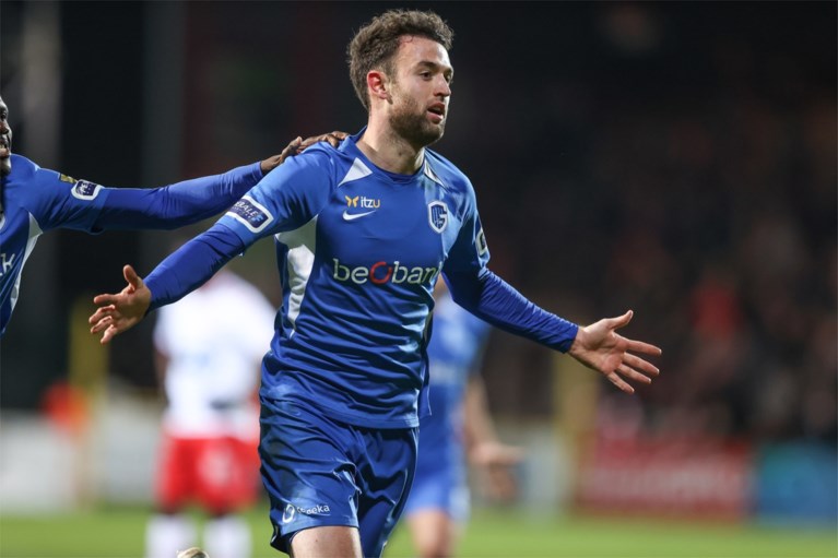Genk zet stap richting Play-off 1 na moeizame overwinning op het veld van Kortrijk